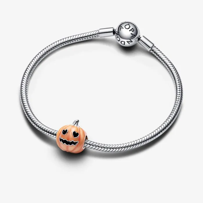 1 Bracelet2 Charms 99 Women Pandora Glowinthedark Spooky Pumpkin Charm