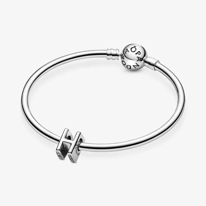 1 Bracelet2 Charms 99 Women Pandora Letter H Alphabet Charm
