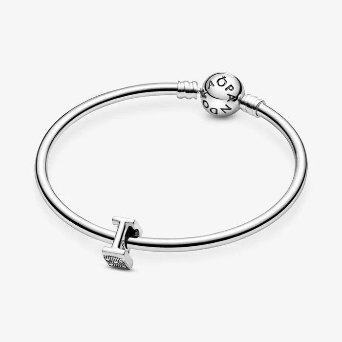 1 Bracelet2 Charms 99 Women Pandora Letter I Alphabet Charm