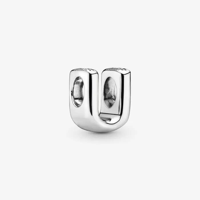 1 Bracelet2 Charms 99 Women Pandora Letter U Alphabet Charm