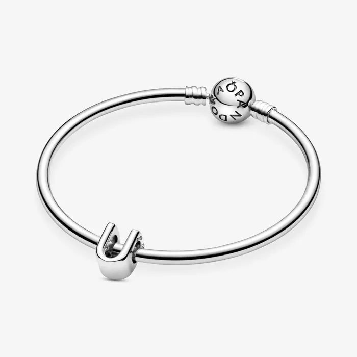 1 Bracelet2 Charms 99 Women Pandora Letter U Alphabet Charm