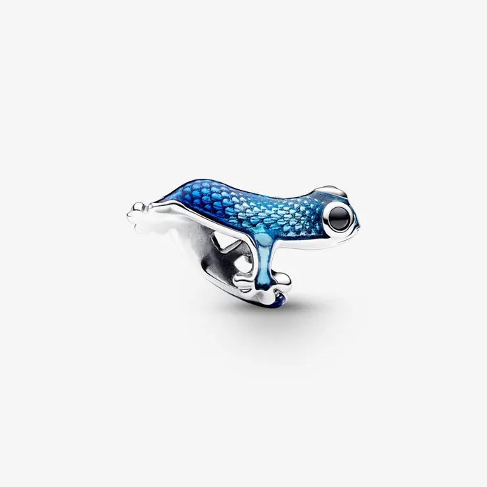 1 Bracelet2 Charms 99 Women Pandora Metallic Blue Gecko Charm