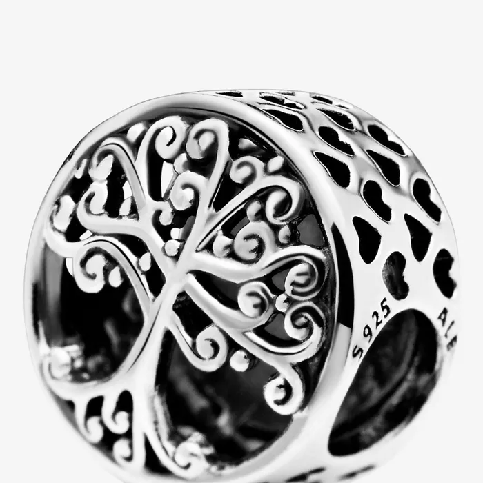 1 Bracelet2 Charms 99 Women Pandora Openwork Family Roots Charm