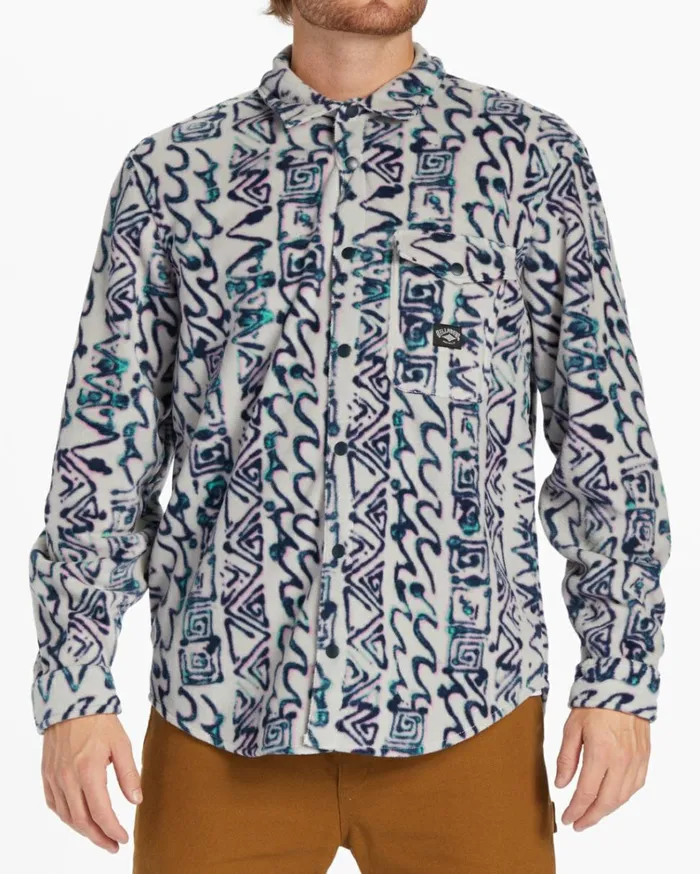 ADiv Furnace Flannel Shirt Cement Men Billabong Hoodies and Fleece
