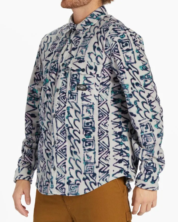 ADiv Furnace Flannel Shirt Cement Men Billabong Hoodies and Fleece