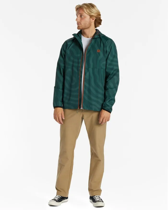 ADiv Transport Windbreaker Jacket Dark Forest Men Billabong Jackets