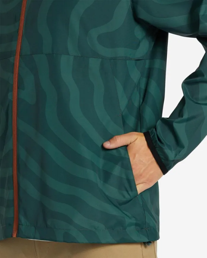 ADiv Transport Windbreaker Jacket Dark Forest Men Billabong Jackets