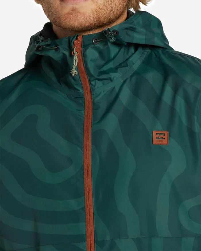 ADiv Transport Windbreaker Jacket Dark Forest Men Billabong Jackets