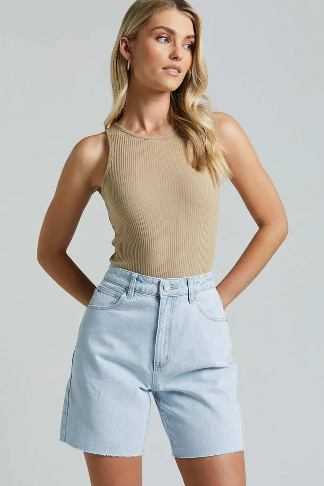 Abrand 8211 Carrie Denim Short Hadley Recycled In Light Vintage Women Showpo Denim
