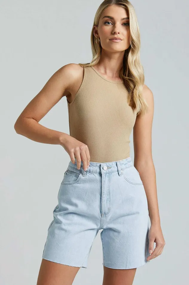 Abrand 8211 Carrie Denim Short Hadley Recycled In Light Vintage Women Showpo Denim