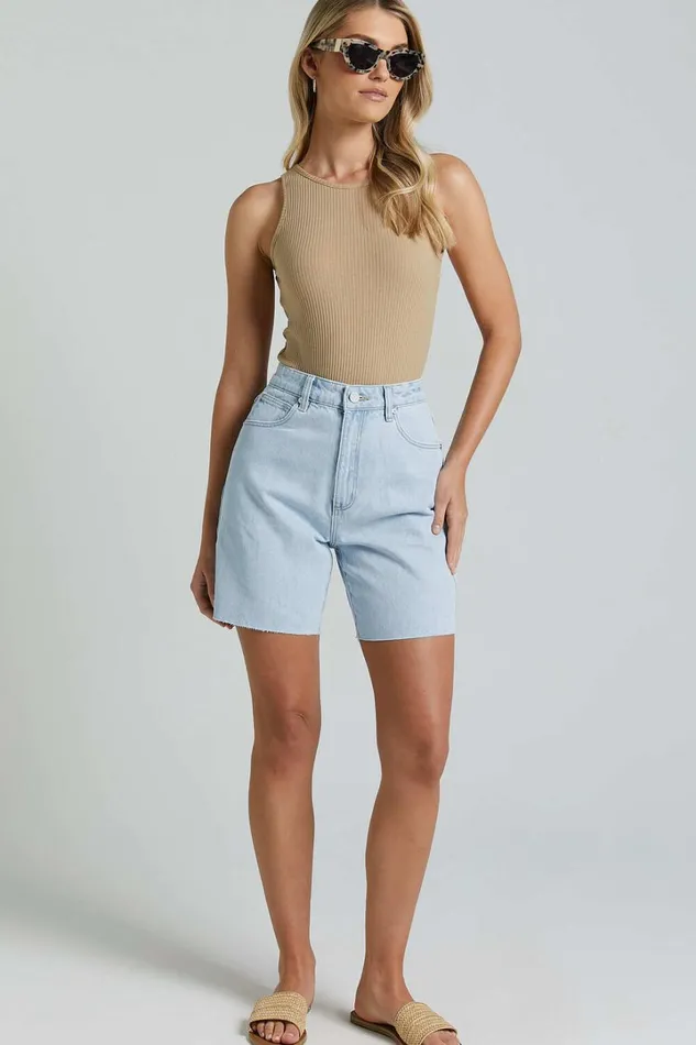 Abrand 8211 Carrie Denim Short Hadley Recycled In Light Vintage Women Showpo Denim