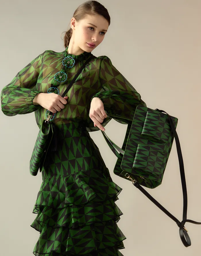 Accessories and Gifts Women Cynthia Rowley Evergreen Leather Handbag