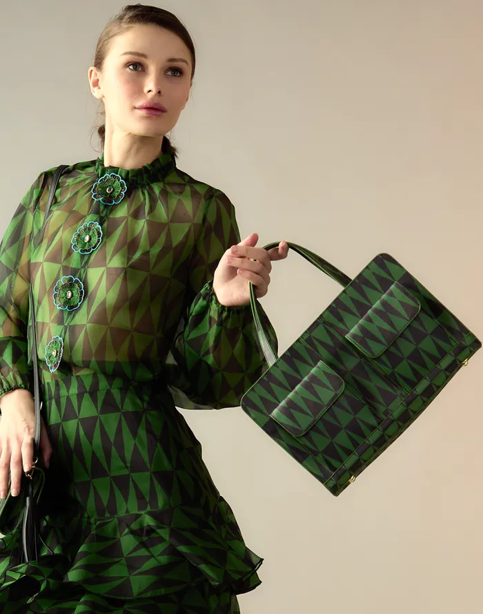 Accessories and Gifts Women Cynthia Rowley Evergreen Leather Handbag