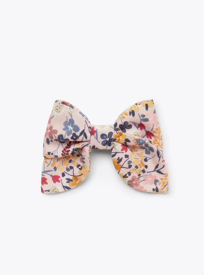 Accessories Girl 216 Il Gufo Floral Flannel Hair Clip