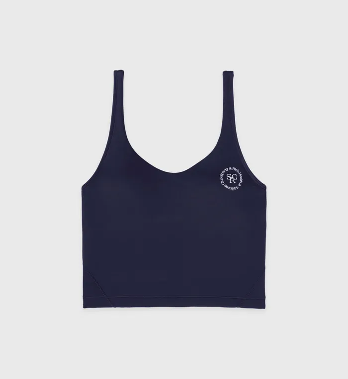 Activewear Women Sporty and Rich Cropped Tank N02 8211 Navy