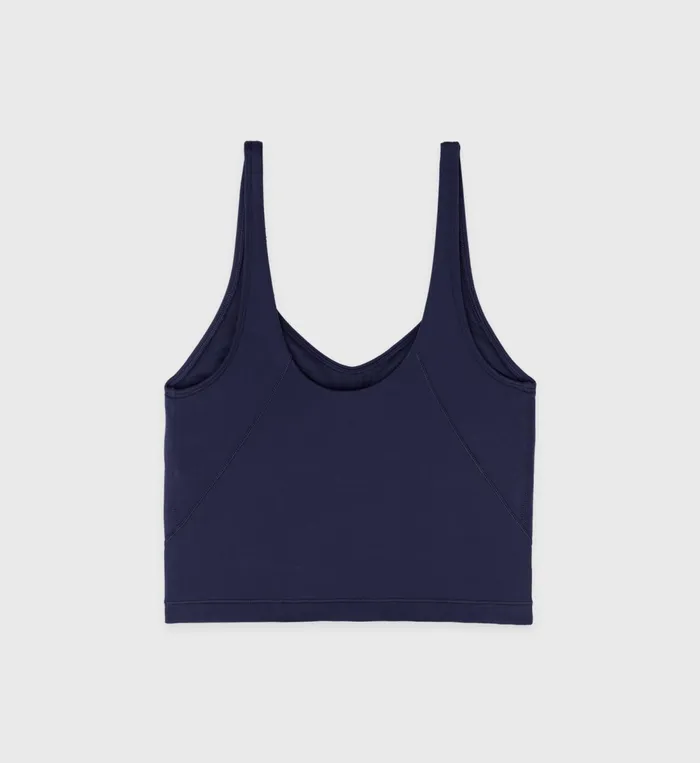 Activewear Women Sporty and Rich Cropped Tank N02 8211 Navy