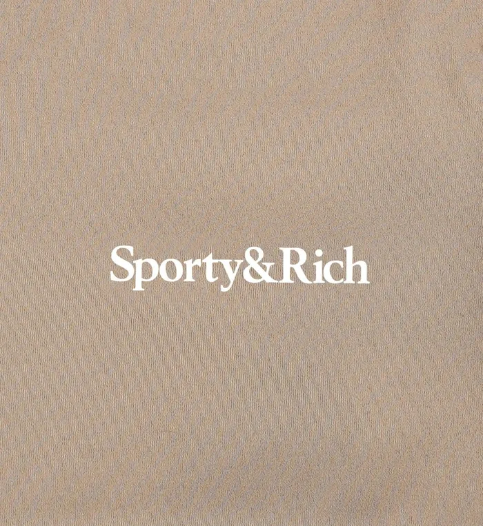 Activewear Women Sporty and Rich Serif Logo Legging 8211 ElephantWhite