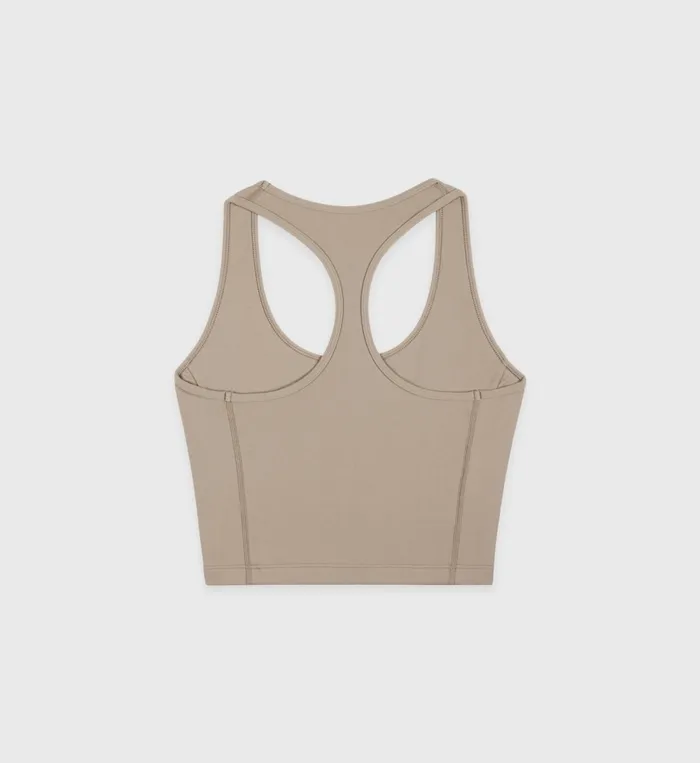 Activewear Women Sporty and Rich Serif Logo Sports Tank 8211 ElephantWhite