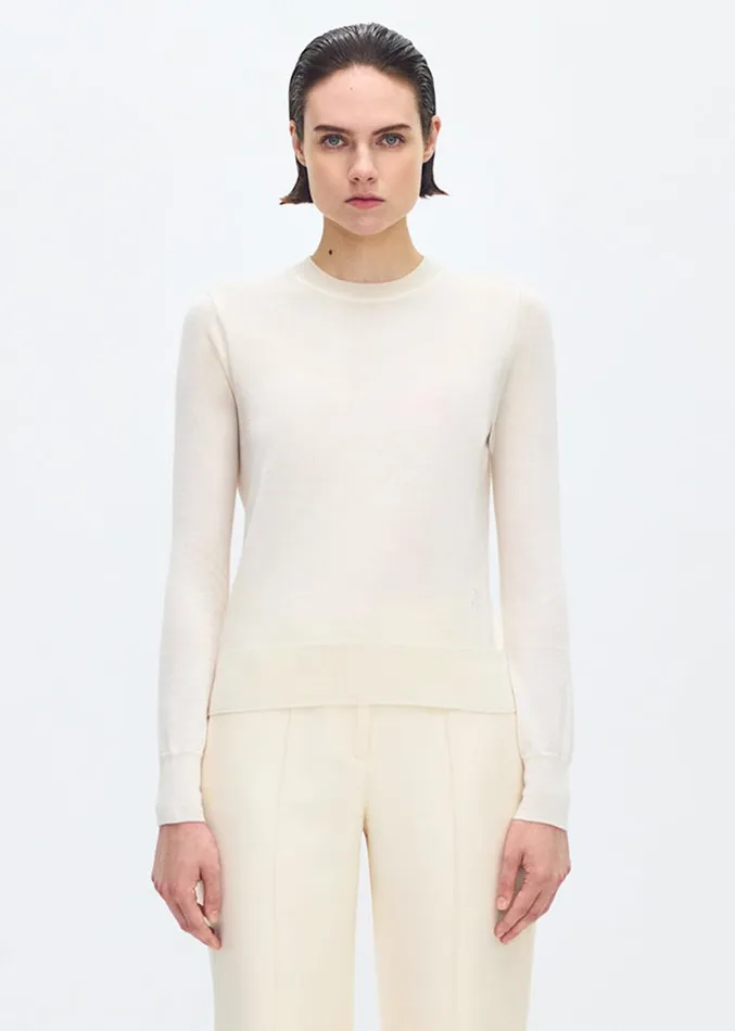 Adam Lippes Didion Knit Ivory Womens Sweaters and Knitwear