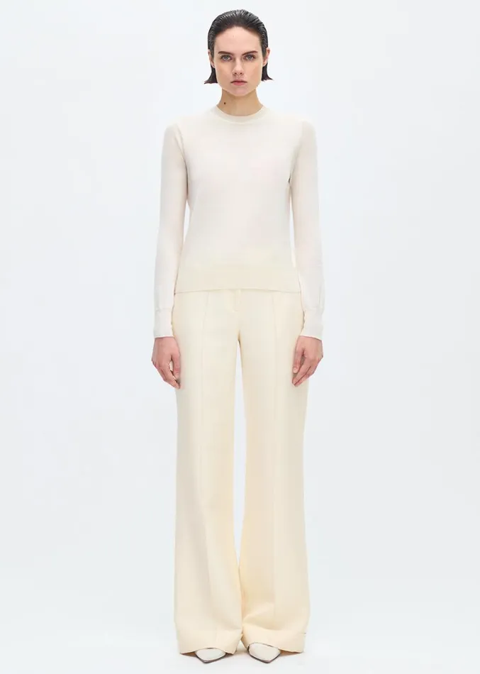 Adam Lippes Didion Knit Ivory Womens Sweaters and Knitwear