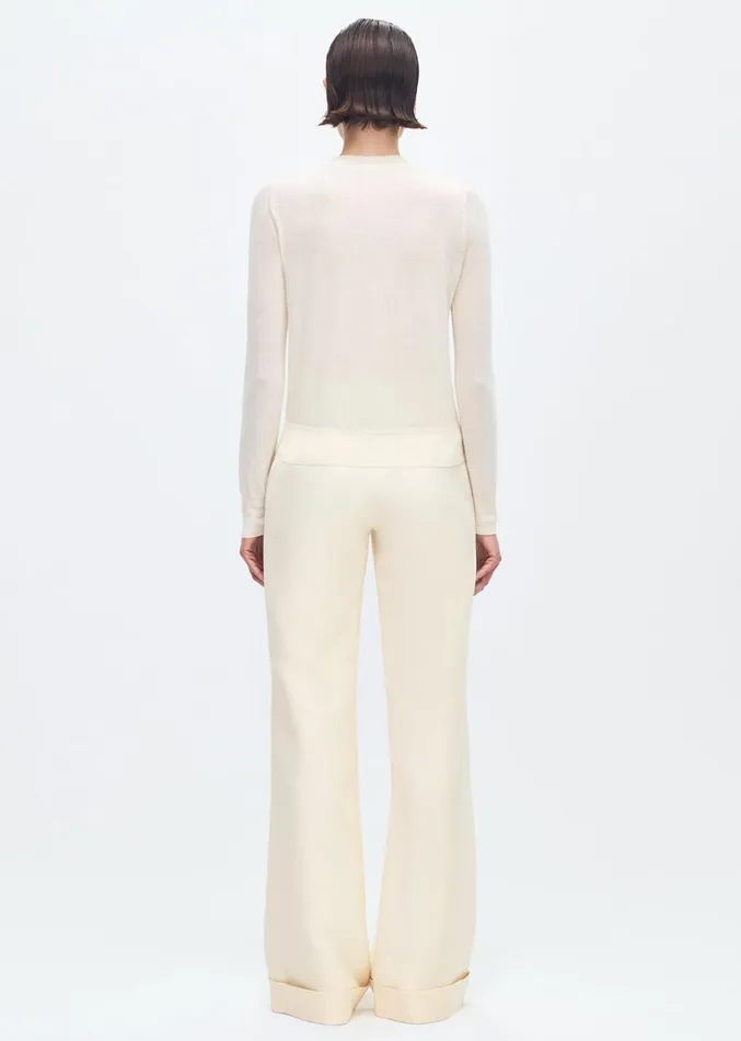 Adam Lippes Didion Knit Ivory Womens Sweaters and Knitwear