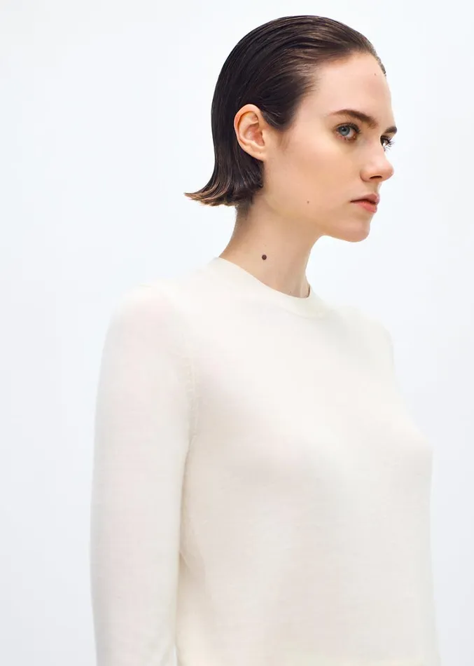 Adam Lippes Didion Knit Ivory Womens Sweaters and Knitwear