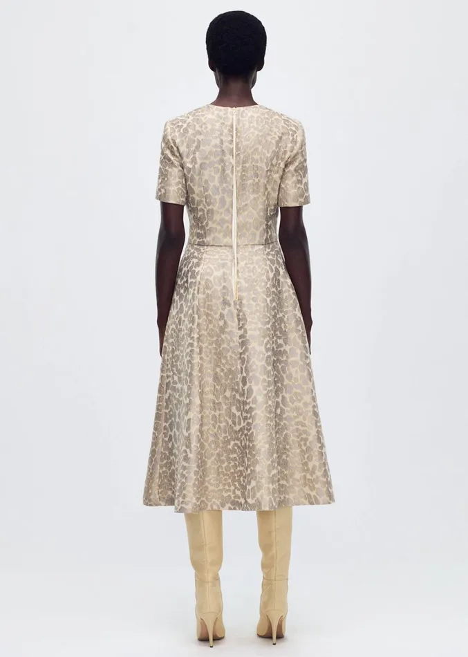 Adam Lippes Eloise Dress Pale Grey Multi Womens Dresses