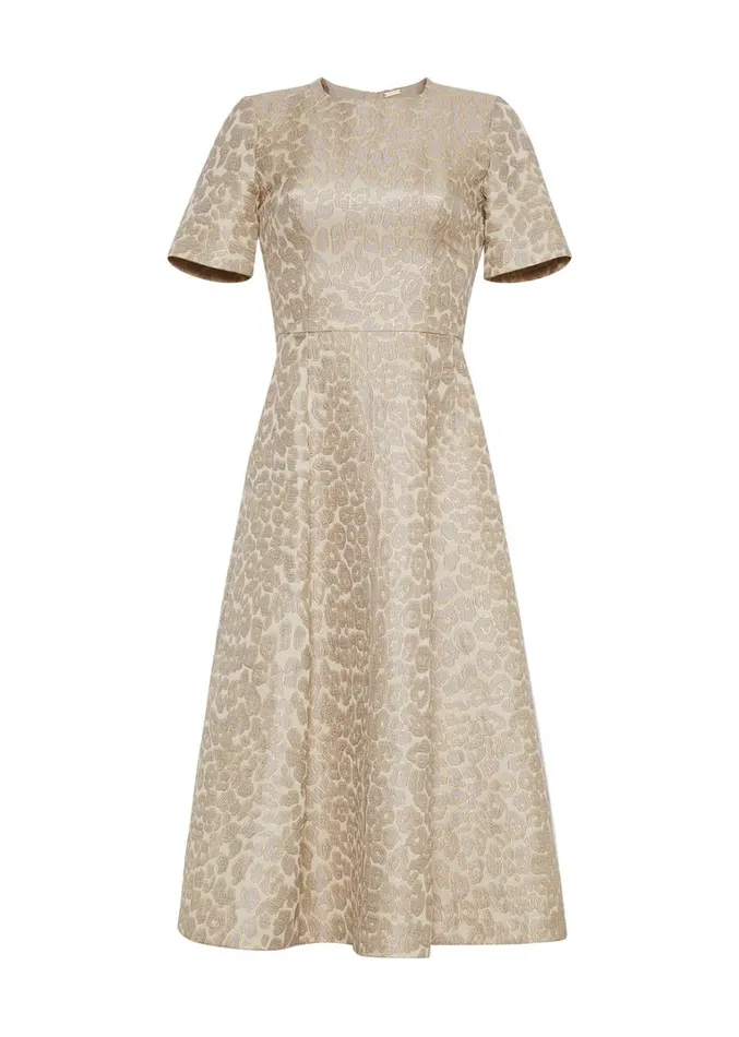 Adam Lippes Eloise Dress Pale Grey Multi Womens Dresses