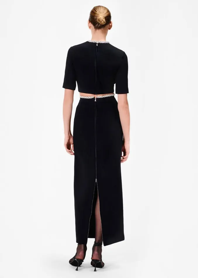 Adam Lippes Jane Top Black Womens Tops