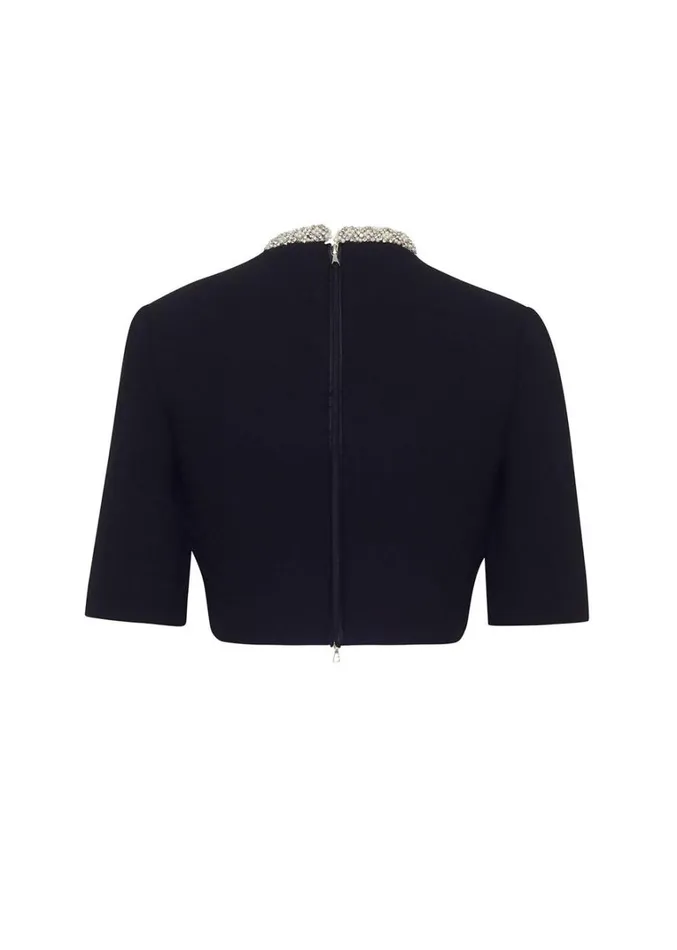 Adam Lippes Jane Top Black Womens Tops