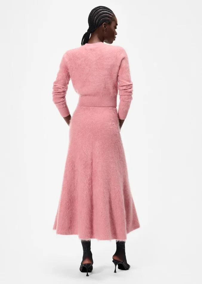 Adam Lippes Muriel Skirt Rose Womens Sweaters and Knitwear