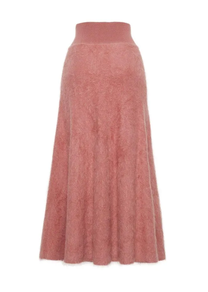 Adam Lippes Muriel Skirt Rose Womens Sweaters and Knitwear
