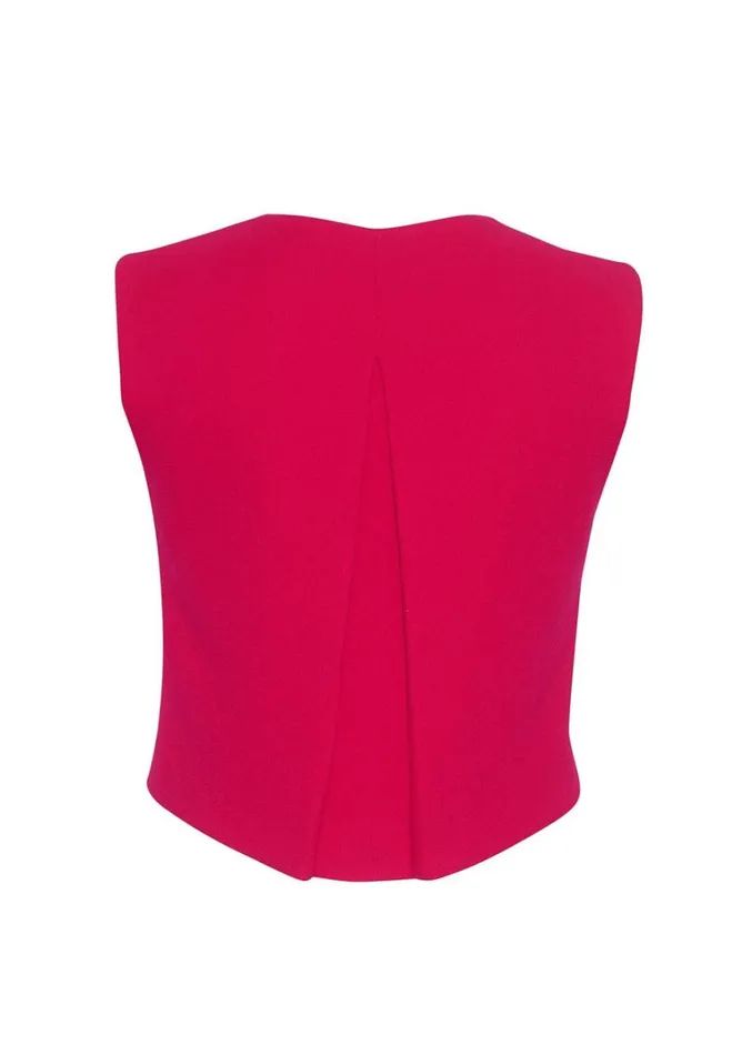 Adam Lippes Remo Top Magenta Womens Tops