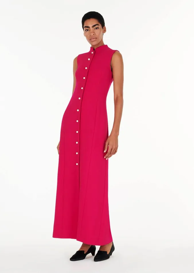 Adam Lippes Rory Dress Magenta Womens Dresses