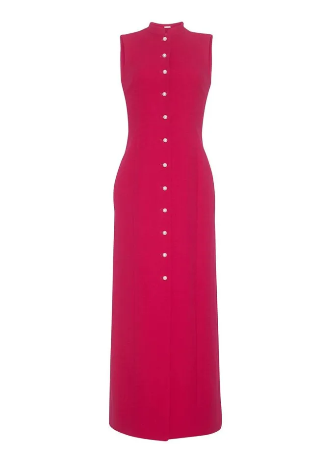 Adam Lippes Rory Dress Magenta Womens Dresses