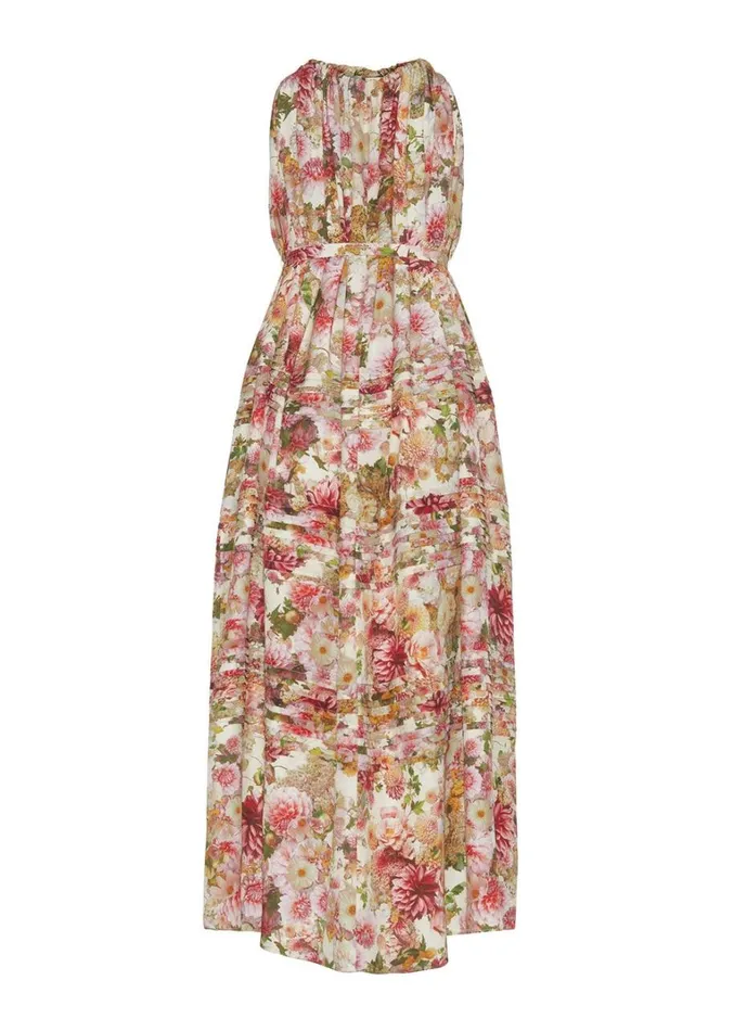 Adam Lippes Sabine Dress Cream Multi Womens Dresses