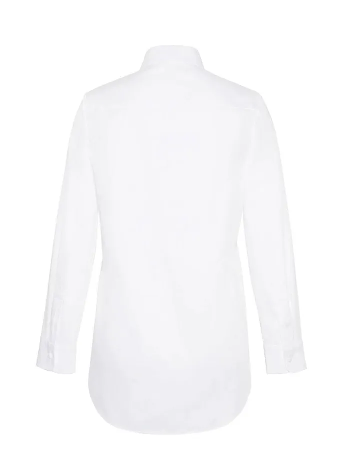 Adam Lippes Shirt With Thin Bow White Womens Tops