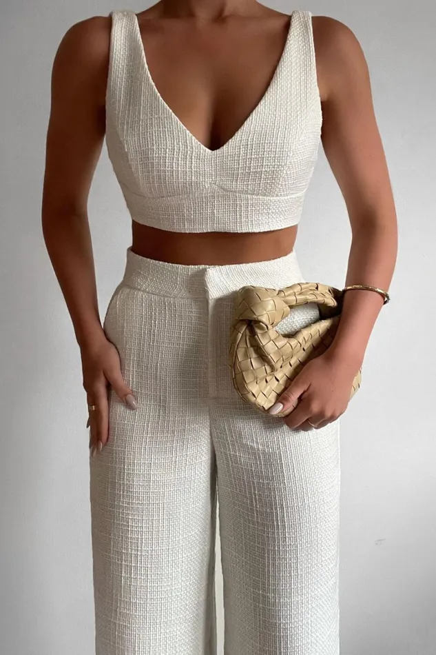 Adelaide Two Piece Set 8211 Crop Top And Wide Leg Pants Set In White Women Showpo Curve Clothes Adelaide Two Piece Set 8211 Crop Top And Wide Leg Pants Set In White Women Showpo Curve Clothes