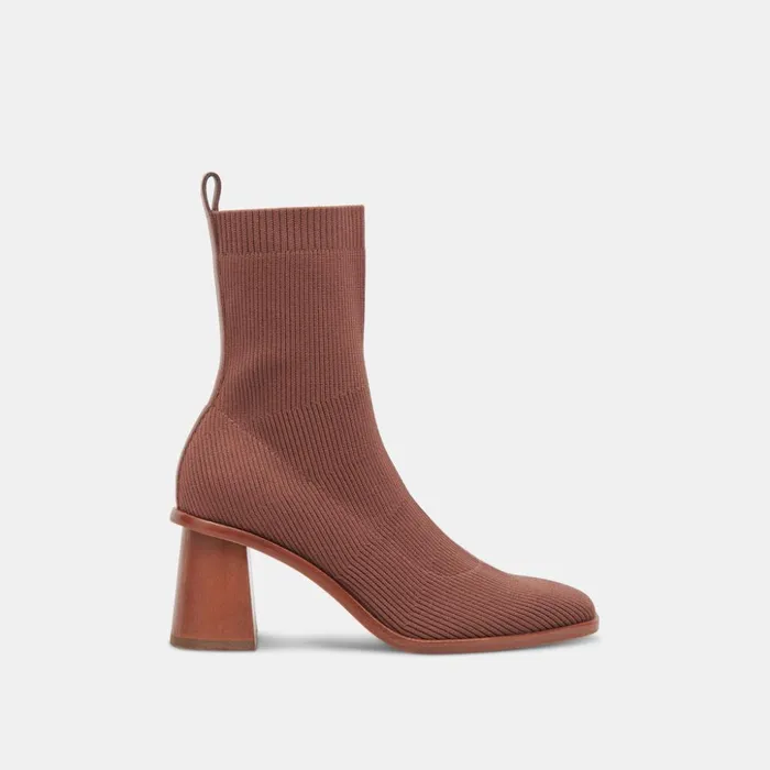 Alaya Booties Brown Knit Women Dolce Vita Boots and Booties