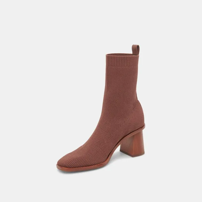 Alaya Booties Brown Knit Women Dolce Vita Boots and Booties