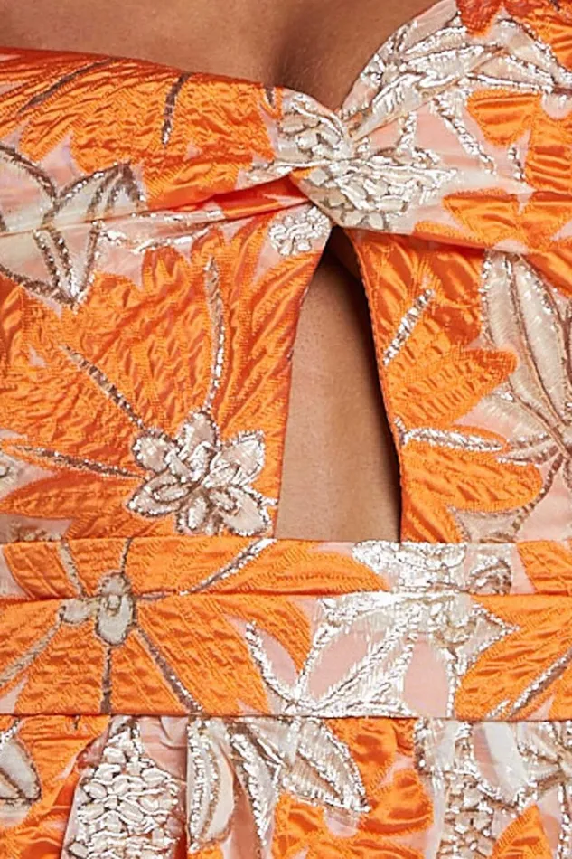 Alena Mini Dress 8211 Sweetheart Sleeveless Cut Out Front Dress In Orange Women Showpo Dresses