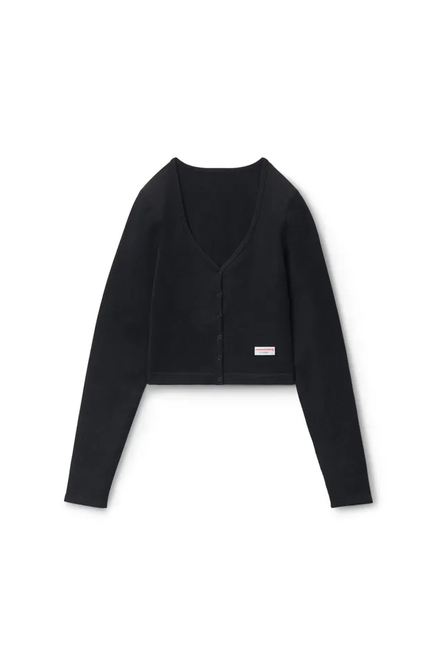 Alexander Wang Bodywear Cardigan In Seamless RibKnit