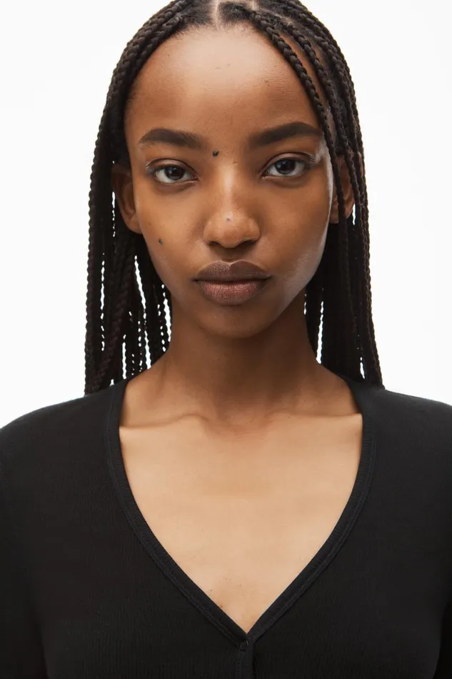 Alexander Wang Bodywear Cardigan In Seamless RibKnit