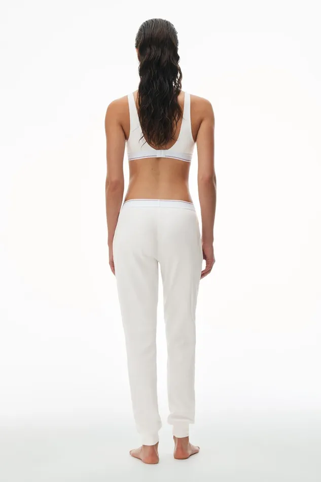 Alexander Wang Bodywear Unisex Jogger In Cotton Waffle Thermal