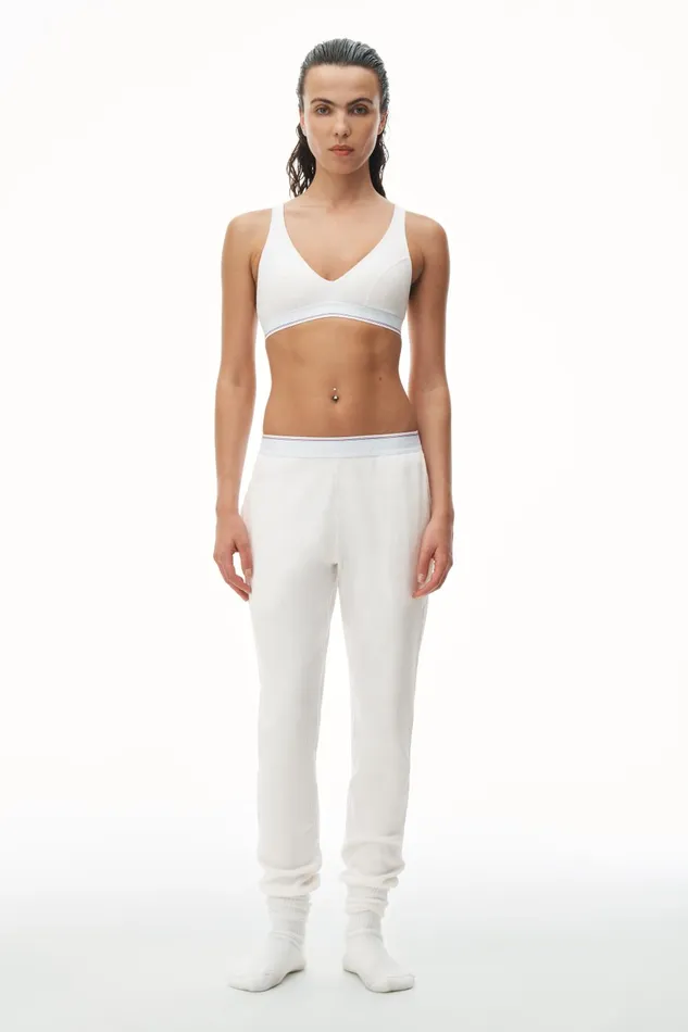 Alexander Wang Bodywear Unisex Jogger In Cotton Waffle Thermal