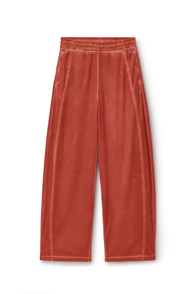 Alexander Wang Bottoms Unisex Track Pant In Perforated Mesh 8211 MenWomen
