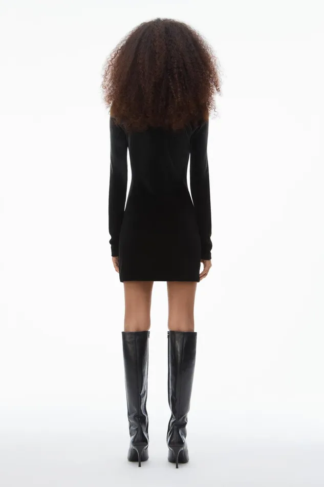 Alexander Wang Dresses LongSleeve Minidress In Plush Velour 8211 Women