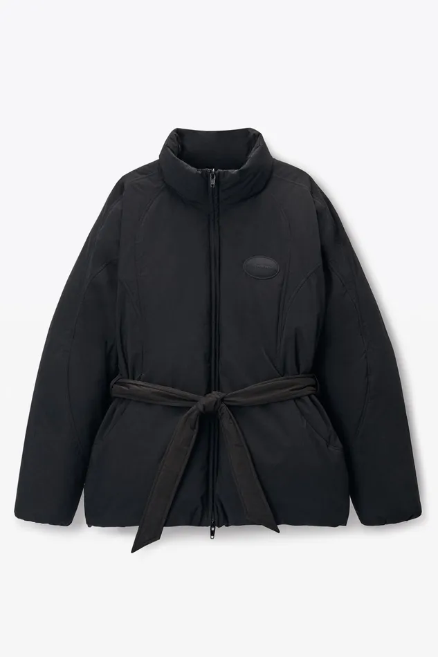 Alexander Wang Outerwear Puffer Coat With Dome Logo Patch 8211 Women