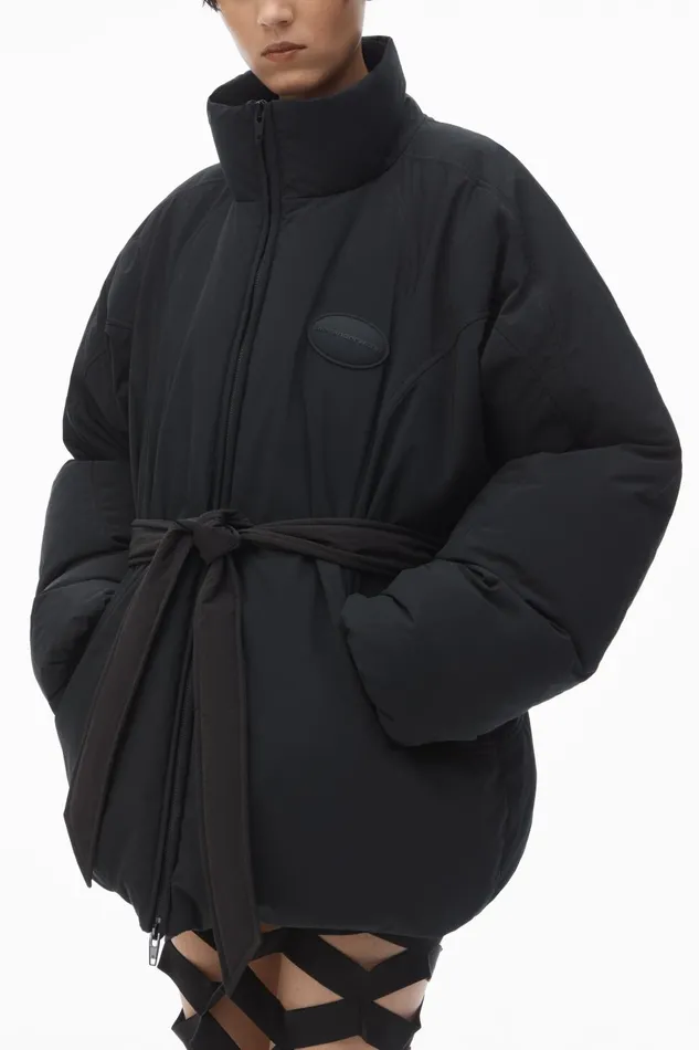 Alexander Wang Outerwear Puffer Coat With Dome Logo Patch 8211 Women