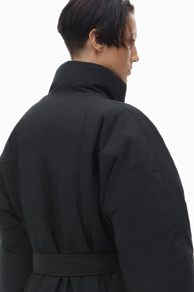 Alexander Wang Outerwear Puffer Coat With Dome Logo Patch 8211 Women